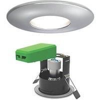 4lite Fixed Cylindrical Fire Rated LED Smart Downlight Chrome 5W 440lm 6 Pack (937GR)