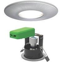 4lite Fixed Fire Rated LED Smart Downlight Satin Chrome 5W 440lm 6 Pack (572GC)