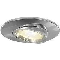 4lite Tilt Fire Rated GU10 Downlight Chrome 6 Pack (758GR)