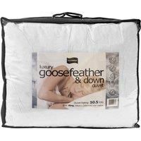 Luxury 10.5 Tog Hungarian Goosefeather and Down Duvet, King Size