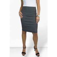 Women/'s Stretch Smart Casual Bodycon Pencil Skirt Ladies Above Knee Special Occasion Slim Fit Office Skirt Grey (16)