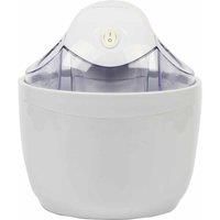 EMtronics Ice Cream Maker EMIC1L for Homemade Frozen Desserts like Frozen Yogurt, Sorbet and Gelato with 1 Litre Freezing Bowl - White