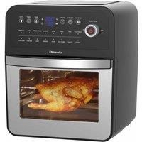 EMtronics Air Fryer Oven Combi, Rotisserie and Grill, Large Family Size 12L with 16 Pre-Set Menus for Oil Free Cooking – Silver