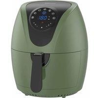 EMtronics EMDAF45LSG Digital Family Size Air Fryer 4.5 Litre with 7 Preset Menus for Oil Free & Low Fat Healthy Cooking, 60-Minute Timer - Sage Green