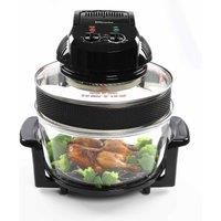 EMtronics 17 Litre Halogen Oven Large Air Fryer with 60 Minute Timer - Black