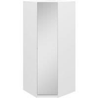 Moritz Corner Mirrored Wardrobe White