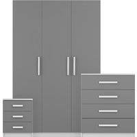 Sudbury 3 Piece Triple Wardrobe Bedroom Furniture Set