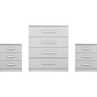 Sudbury 3 Piece Bedroom Furniture Set