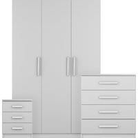 Sudbury 3 Piece Triple Wardrobe Bedroom Furniture Set