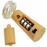 LED Bottle Top Gin/Wine Fairy String Lights Cork Shaped Battery Operated 1.9M