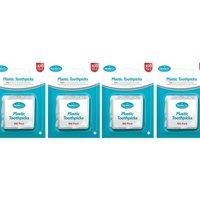 100-Pack Eco-Friendly Plastic Toothpicks