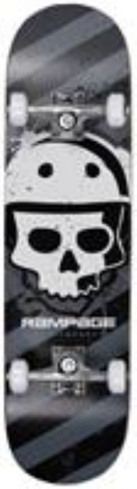 Rampage Skateboard Bonehead Black Skateboard for Kids - Skateboard for Kids, Boys, Girls and Teens Ideal Pro Skateboard for Beginners Learning Stunts.