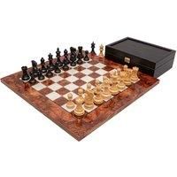 Regency Chess The Highgrove Briarwood And Black Luxury Chess Set
