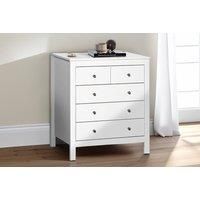 Sierra Sewla 5 Drawer Chest of Drawers - White
