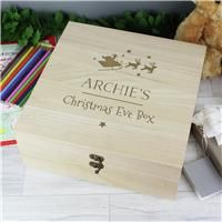 Personalised Message Wooden Christmas Eve Box