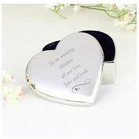 The Personalised Memento Company Personalised Heart Trinket Box