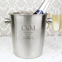 The Personalised Memento Company Personalised Stainless Steel Ice Bucket