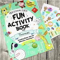 Personalised Message Activity Book With Stickers