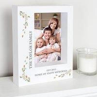 Personalised Fresh Botanical Portrait Box Photo Frame