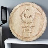 Personalised Mum Wooden Chopping Board