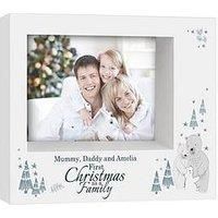 Personalised Our First Family Christmas Photo Frame