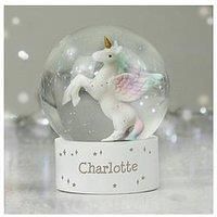 Personalised Unicorn Snow Globe