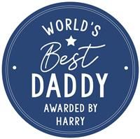 Personalised Message Worlds Best Blue Plaque Decoration