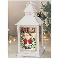 The Personalised Momento Co Personalised Santa White Lantern