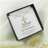 Personalised Memento Love You Silver Heart Necklace With Box