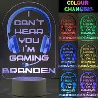 The Personalised Memento Company Printed Led Light - Gaming Boys