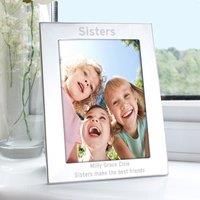 Personalised Silver Bold Style Portrait Photo Frame