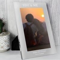 Personalised And Me Silver Portrait Photo Frame