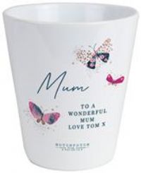 Personalised Message Butterfly Plant Pot