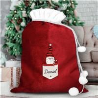 Personalised Boy Gnome Christmas Sack