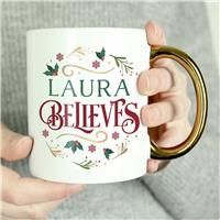 Personalised Believes in Christmas Mug