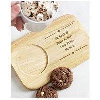 The Personalised Memento Company Personalised Wooden Coaster Tray