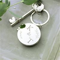 Personalised Message Couples Photo Keyring