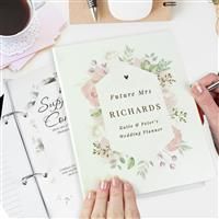 Personalised Message Floral Wedding Planner