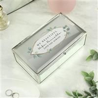 Personalised Message Botanical Jewellery Box