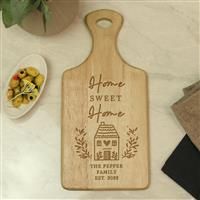Personalised Message Home Wooden Paddle Board