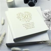 Personalised Message 50th Wedding Anniversary Photo Album