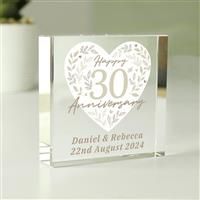 Personalised Message 30TH Anniversary Block