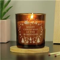 Personalised Message Engraved Christmas Candle