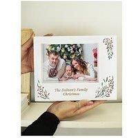 The Personalised Memento Company Personalised Christmas Foliage 5X7 Box Photo Frame