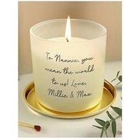 The Personalised Memento Company Personalised Frosted Candle Jar