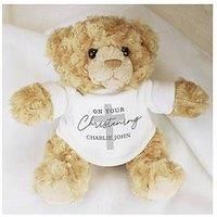 The Personalised Memento Company Personalised On Your Christening Teddy Bear
