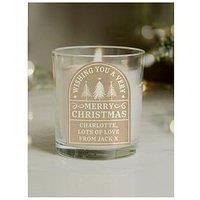 The Personalised Memento Company Personalised Christmas Candle Jar