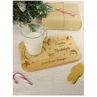 The Personalised Memento Company Personalised Treats For Santa Coaster Tray