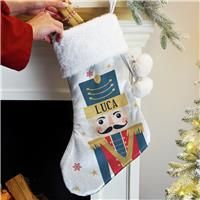 Personalised Grey Nutcracker Stocking