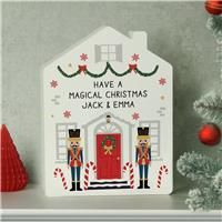 Personalised Nutcracker Wooden House Ornament